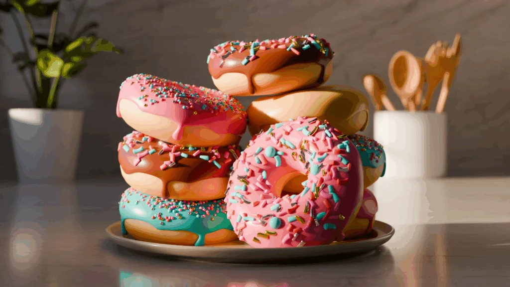 Assiette de donuts