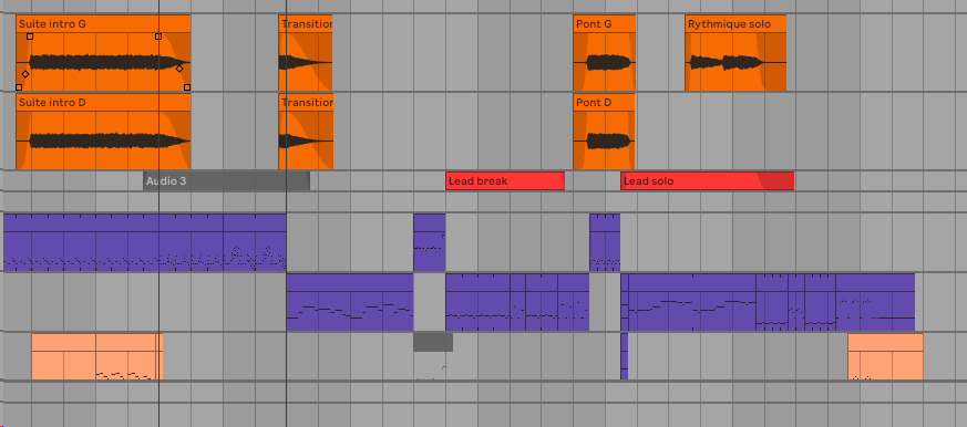 Une timeline d'Ableton Live