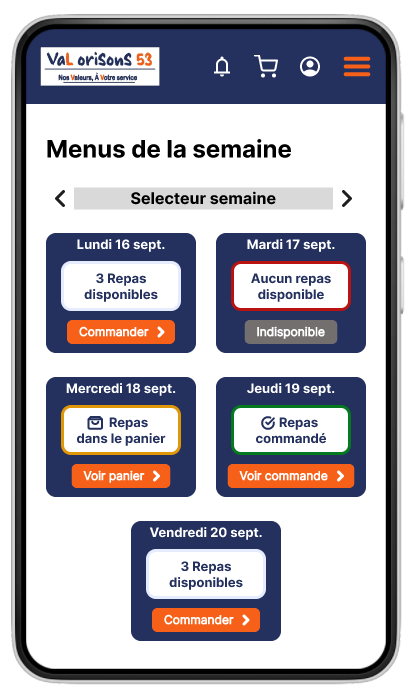 L'application mobile Val'Miam
