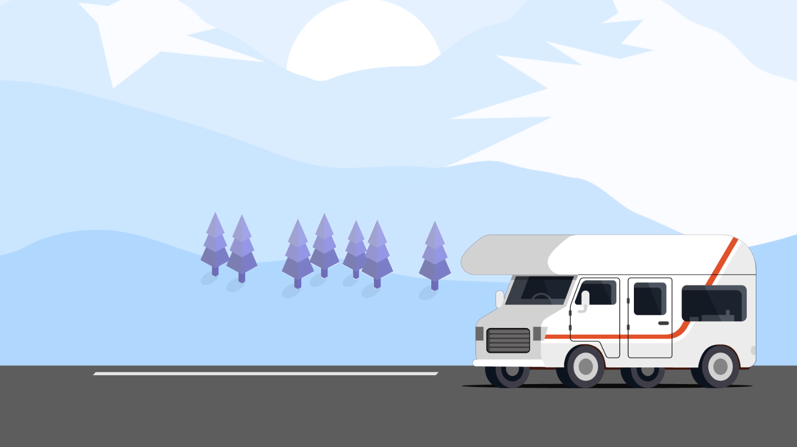 Voyage de camping-car