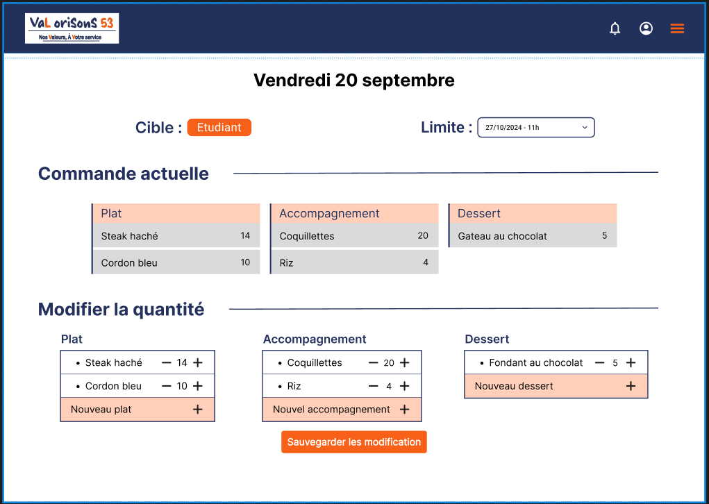 Le site Web Val'Miam